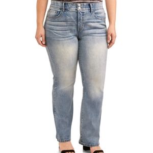 Terra & Sky Mid Rise Tummy Control Jeans 28W